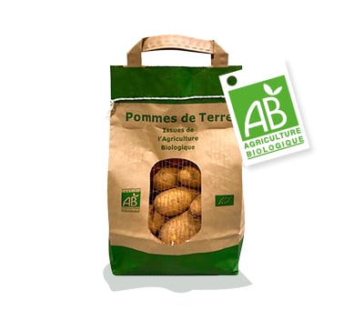 Sachet en papier de pommes de terre bio Kultive