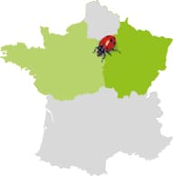 Carte de France situant les zones de production Val-de-Loire et Val-de-Seine