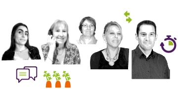 Portraits de l’équipe commerciale et administrative Kultive