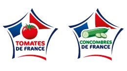 Logos des labels tomates et concombres de France