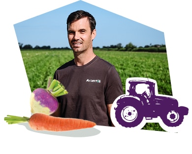 Portrait d’un producteur de légumes dans son champ